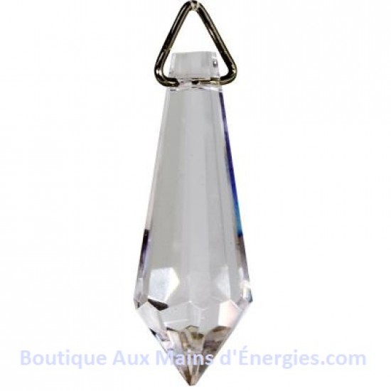 CLEAR CRYSTAL-POINT40MM-8FACETS